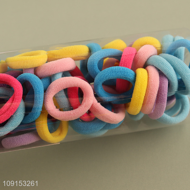 New Product 100PCS Mini Hair Ties Ponytail Holders for Kids Baby Girls