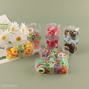 Factory Price 20PCS Kids Hair Ties Baby Hair Ties Elastic Ponytail Holders