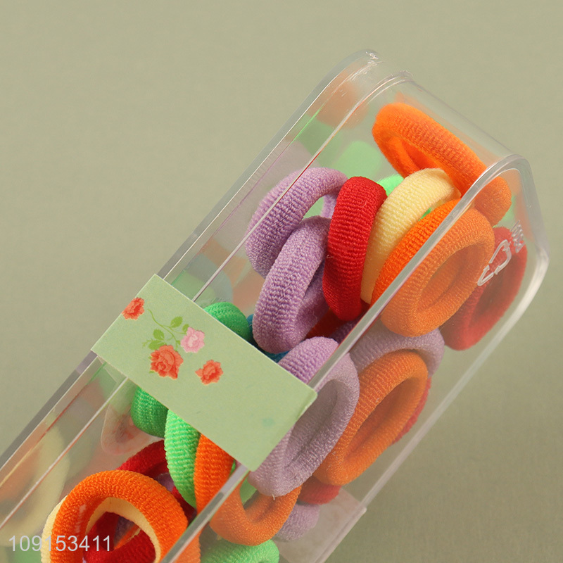 Factory Price 20PCS Kids Hair Ties Baby Hair Ties Elastic Ponytail Holders