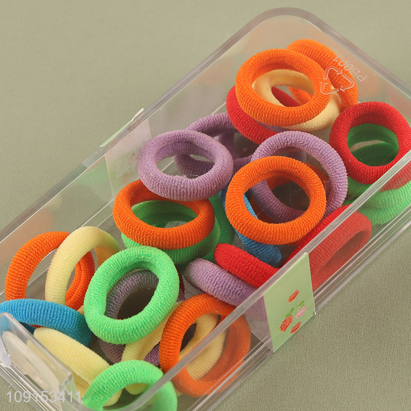 Factory Price 20PCS Kids Hair Ties Baby Hair Ties Elastic Ponytail Holders