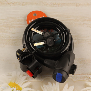 New Product Carbon Steel Motorcycle Cable Lock Anti-Theft Lock for Bike