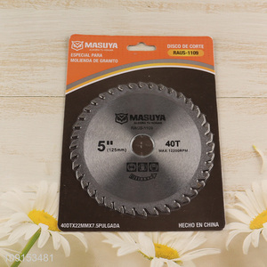Factory Supply 5 Inch Circular Saw Blade for Angle Grinder Cutting Wood