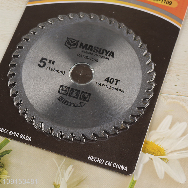 Factory Supply 5 Inch Circular Saw Blade for Angle Grinder Cutting Wood