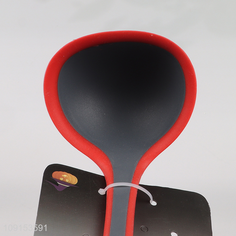 China products long handle kitchen utensil silicone soup ladle for sale