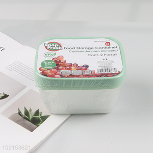 Yiwu market 2pcs food container preservation box set for home kitchen