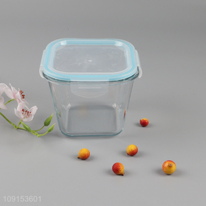 Hot selling clear glass food container preservation box wholesale