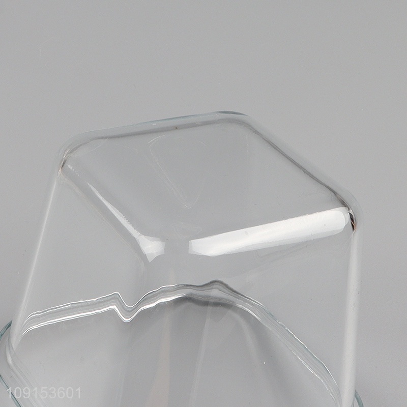 Hot selling clear glass food container preservation box wholesale