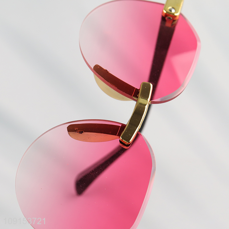 New Arrival Men Women Rimless Sunglasses UV400 Protection Sunglasses