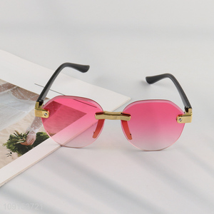 New Arrival Men Women Rimless Sunglasses UV400 Protection Sunglasses