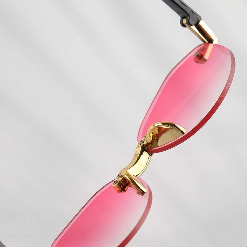 New Arrival Men Women Rimless Sunglasses UV400 Protection Sunglasses