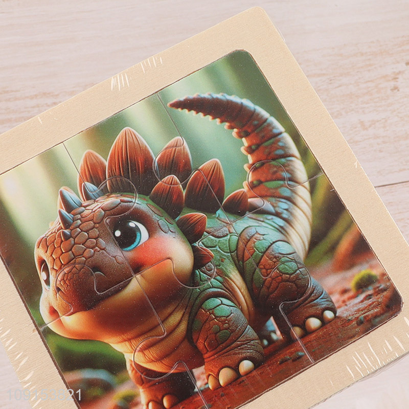 New arrival dinosaur series wooden puzzle toys jigsaw toys for kids