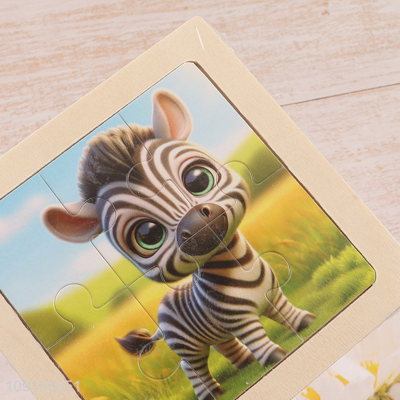 Yiwu market zebra series wooden puzzle toys jigsaw toys for children