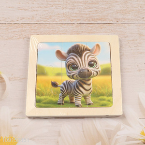 Yiwu market zebra series wooden puzzle toys jigsaw toys for children
