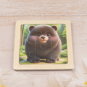 Most popular bear series wooden puzzle toys jigsaw toys for children