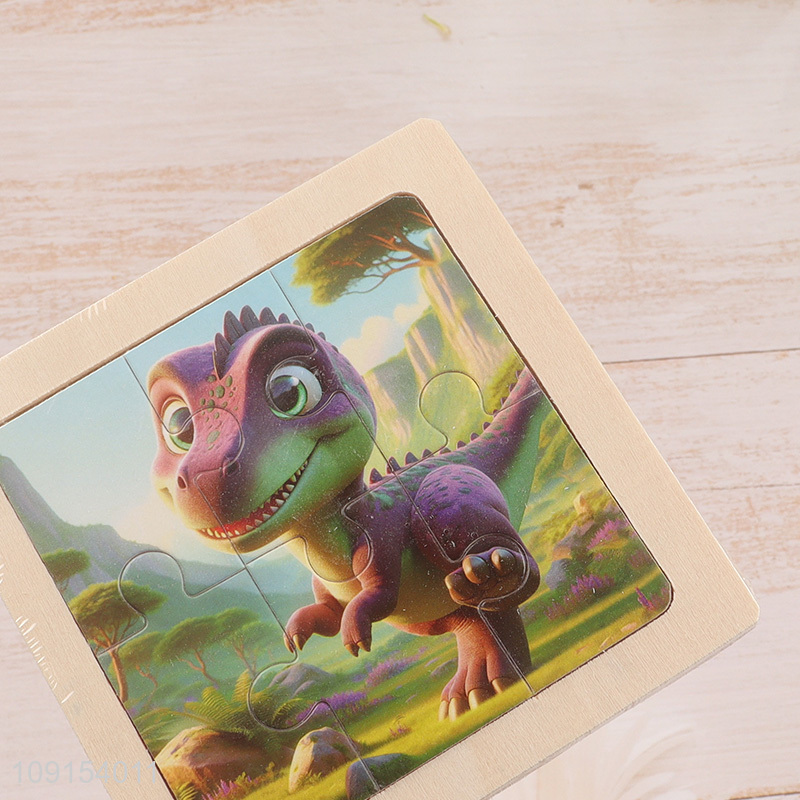 Top selling dinosaur series children wooden puzzle toys jigsaw toys