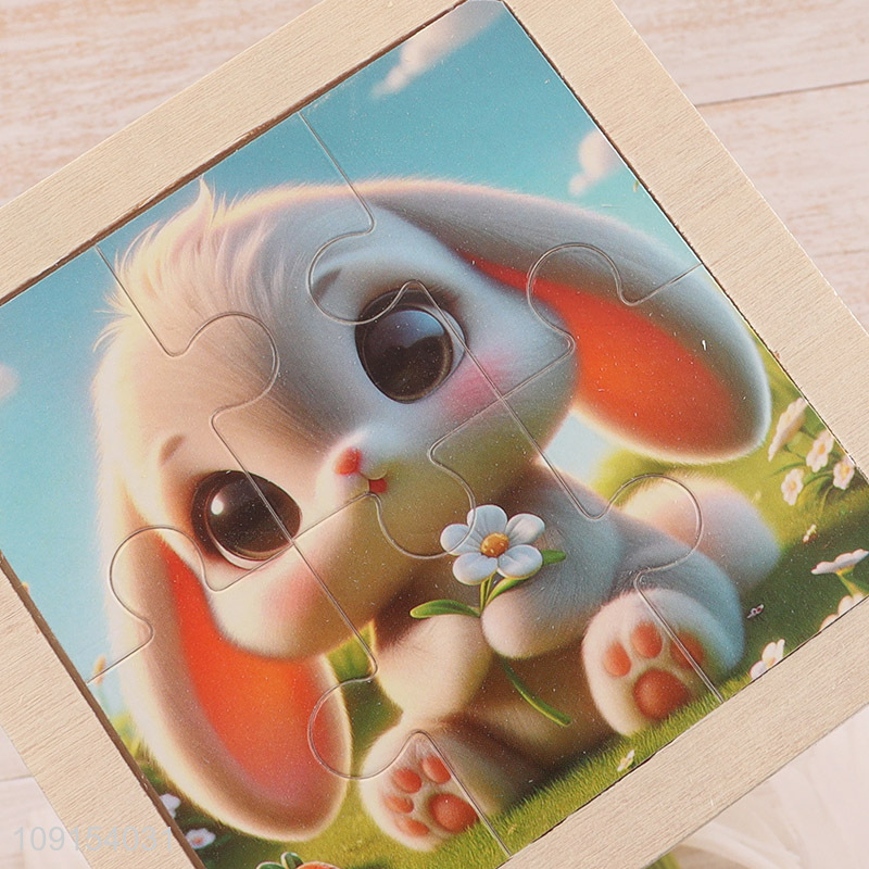 China products rabbit pattern wooden puzzle toys jigsaw toys for sale