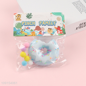 Top selling donut shape cartoon tpr squeeze toy for kids adult
