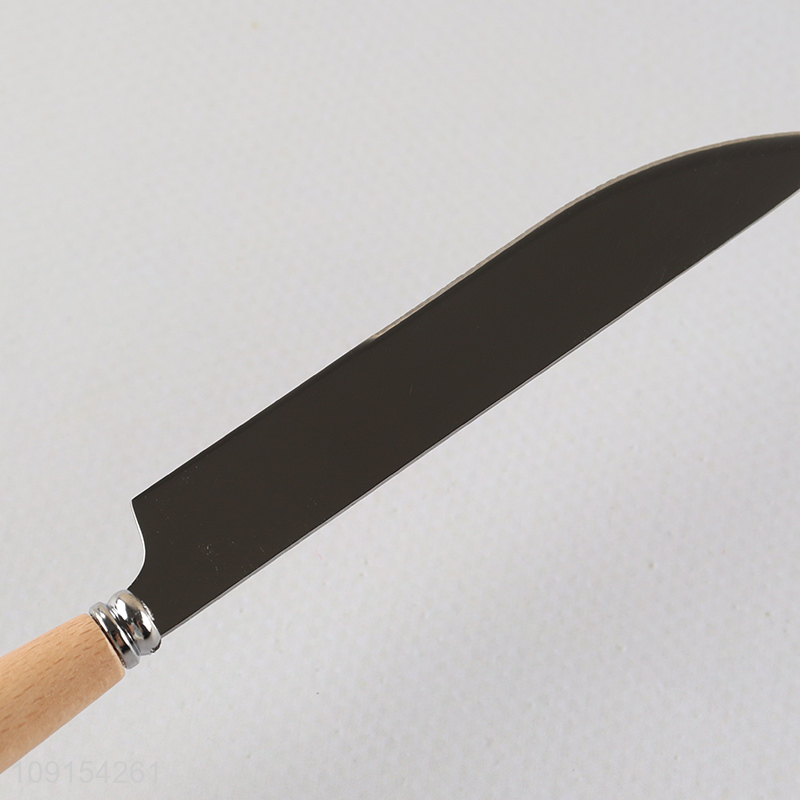 Good Quality Stainless Steel Dinner Knife Steak Knife with Wooden Handle