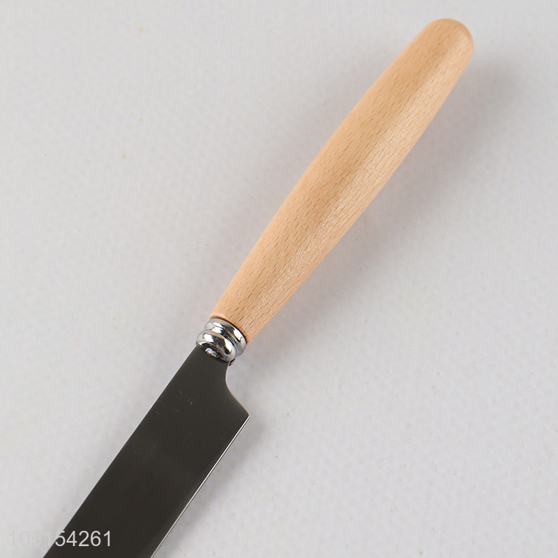 Good Quality Stainless Steel Dinner Knife Steak Knife with Wooden Handle