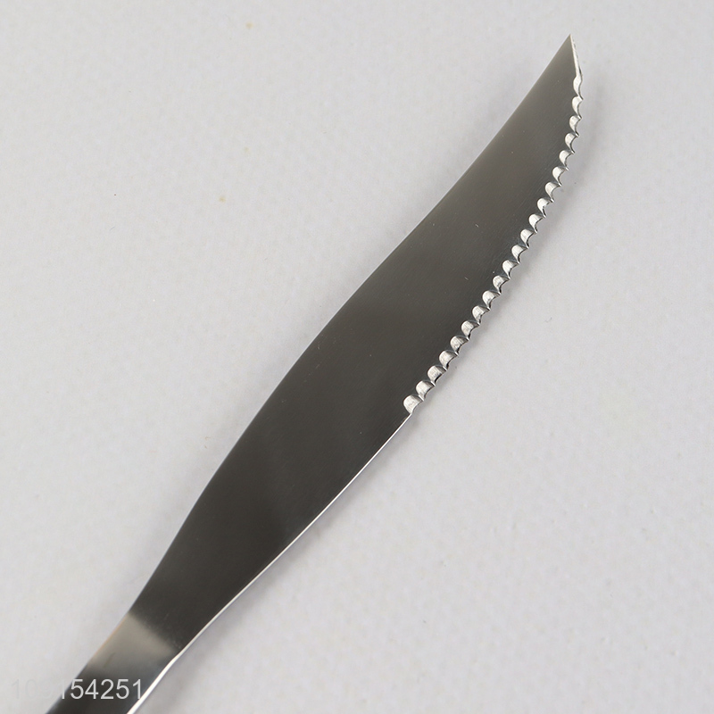 New Arrival Stainless Steel Dinner Knife Serrated Steak Knife Wholesale