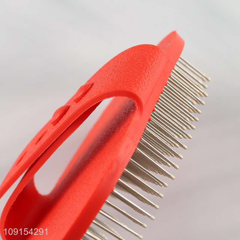 Good Quality Pet Dog Grooming Brush with Adjustable Loop Handle