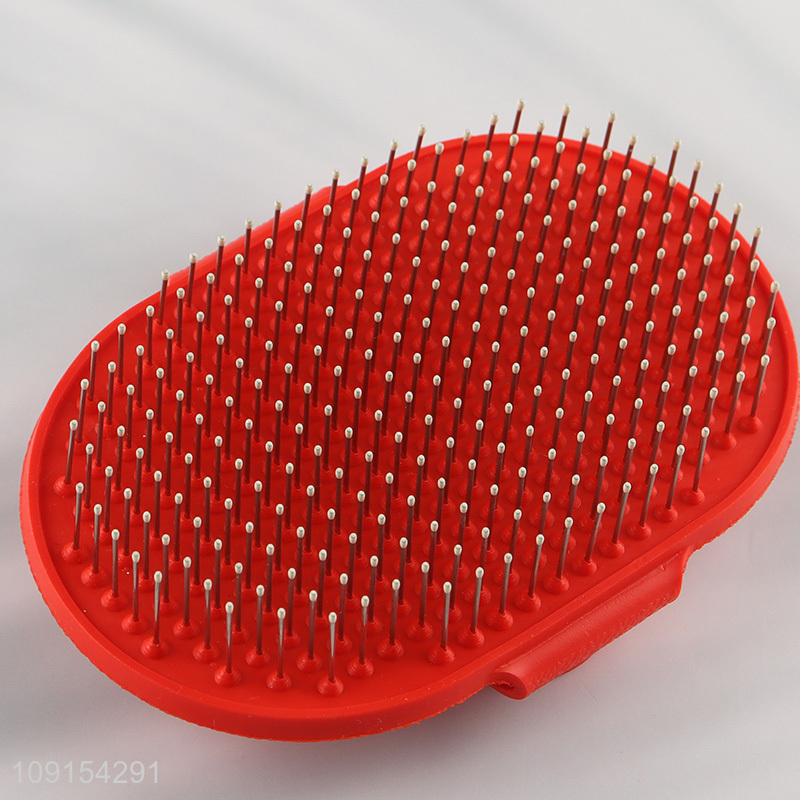 Good Quality Pet Dog Grooming Brush with Adjustable Loop Handle