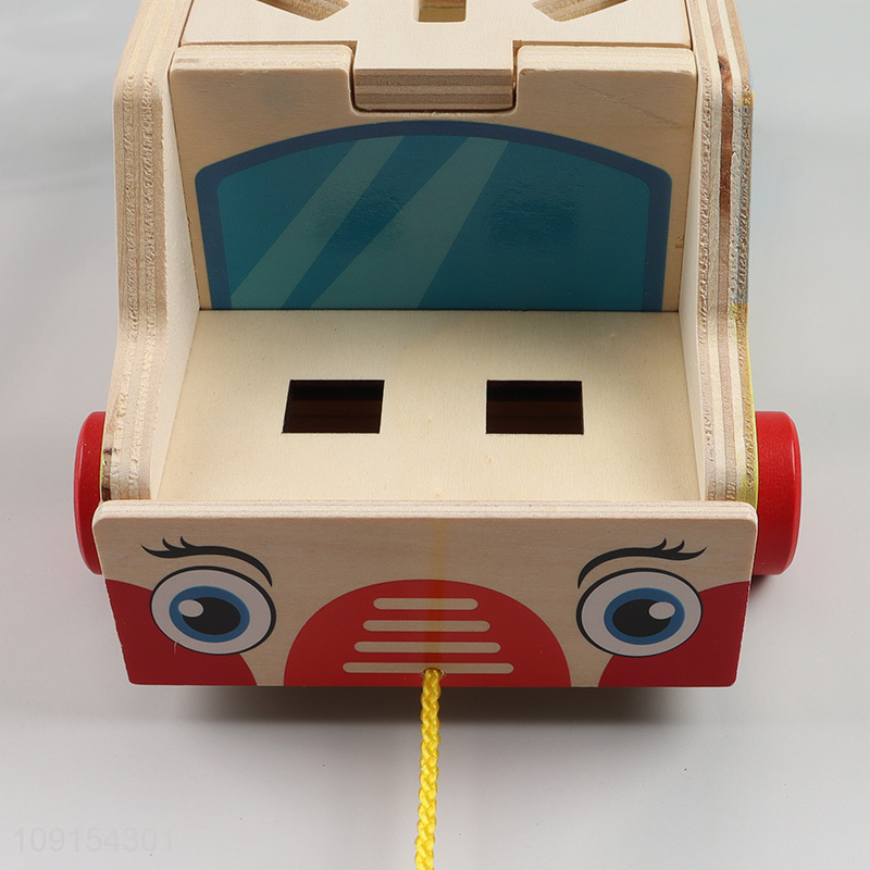 China factory wooden farm truck toy animal matching toy for kids