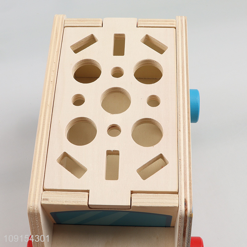 China factory wooden farm truck toy animal matching toy for kids