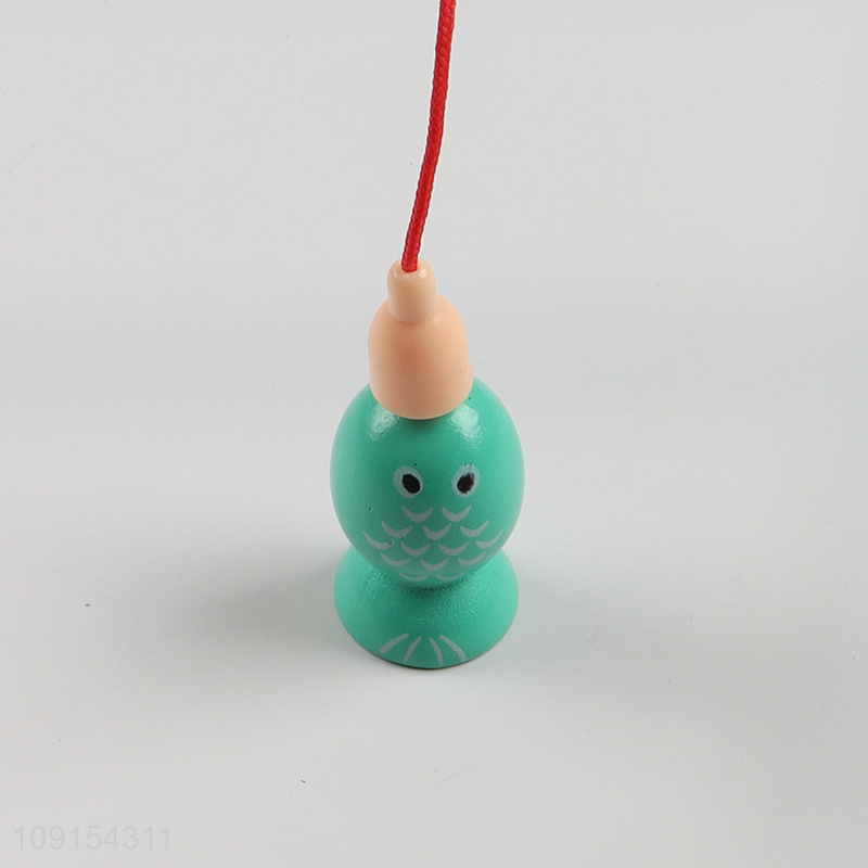 Top selling children's wooden magnetic fishing game wholesale