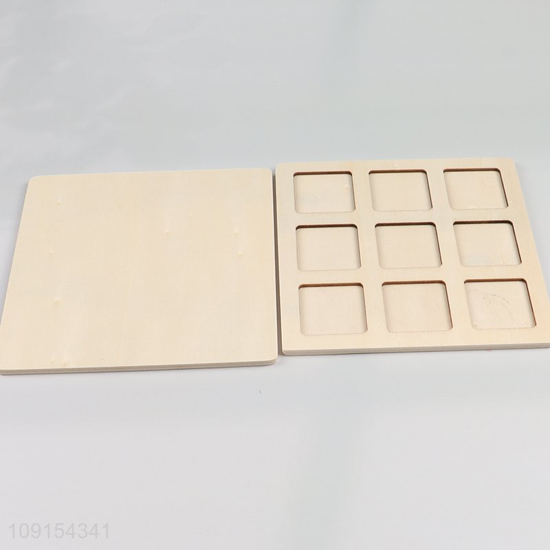 Most popular wooden animal series building blocks set for children