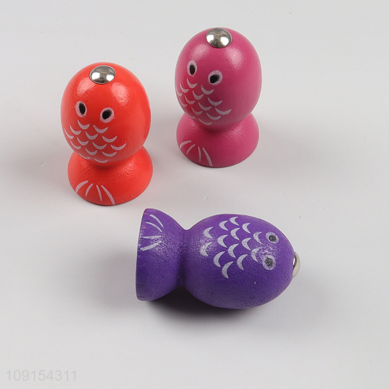 Top selling children's wooden magnetic fishing game wholesale