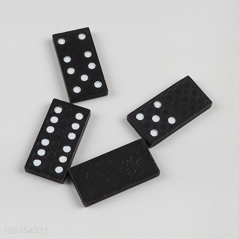 Top products wooden educational toys games domino set for sale