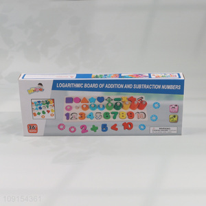 New product baby logarithmic board of addition and subtraction number toy