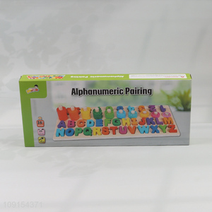 Factory price kids early education toy alphanumeric pairing toys set