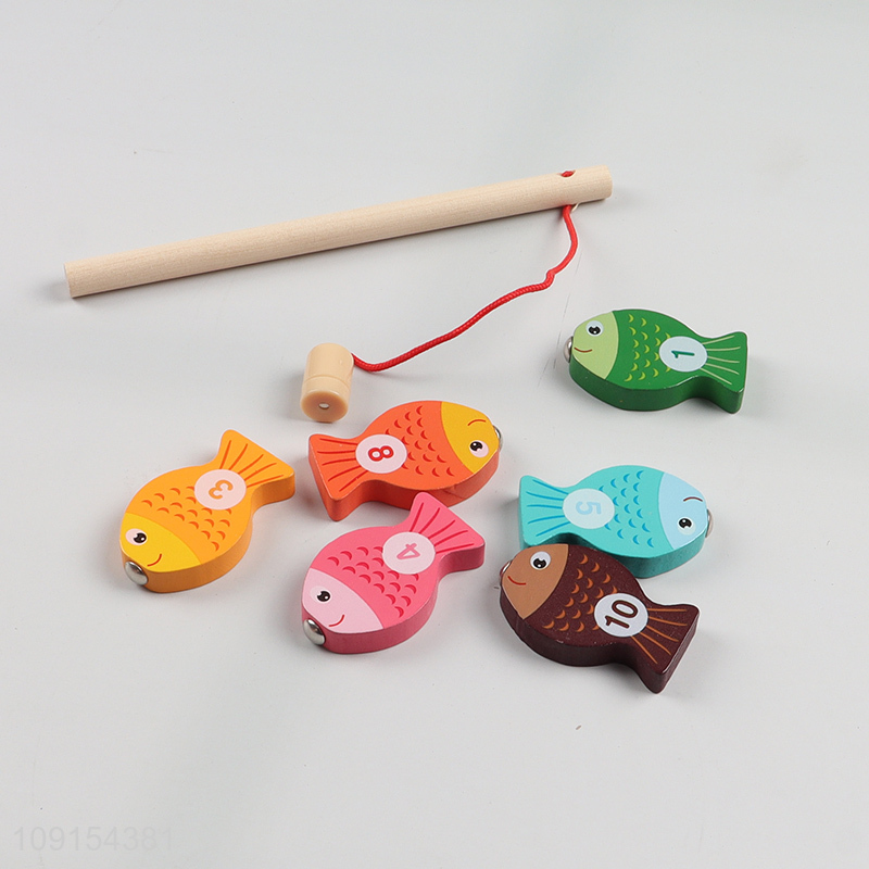 Best selling kids wooden stacked digital logarithmic board toys