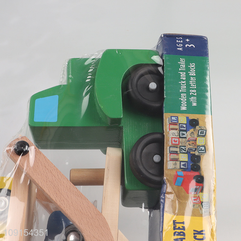 Wholesale From China Wooden Double Decker Truck Toy Car