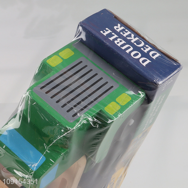 Wholesale From China Wooden Double Decker Truck Toy Car