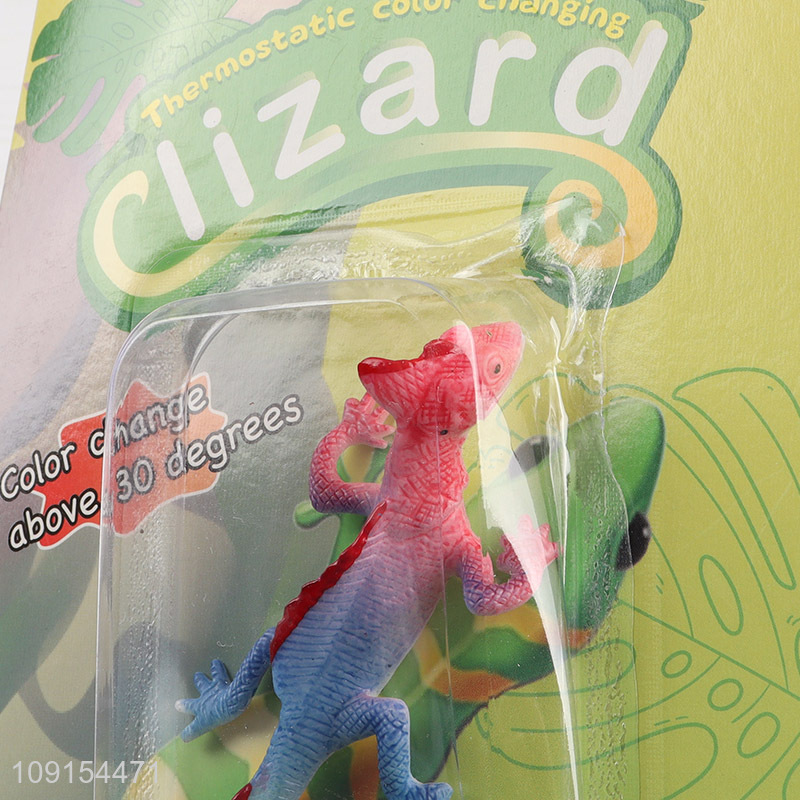 Yiwu market funny lizard color change water growing toys