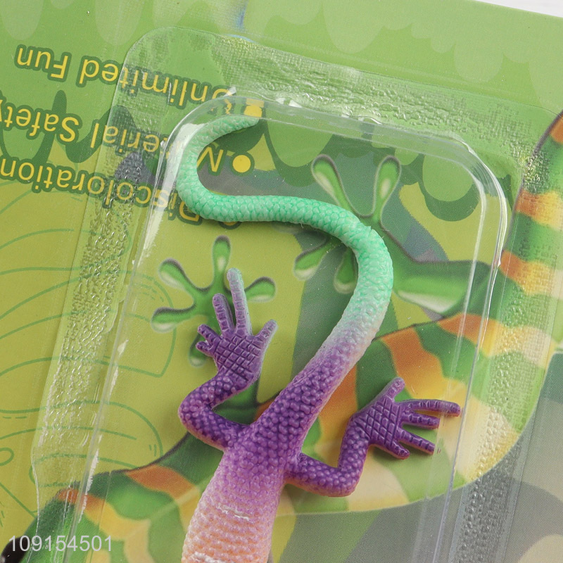 Low price kids thormostatic color changing lizard water growing toys