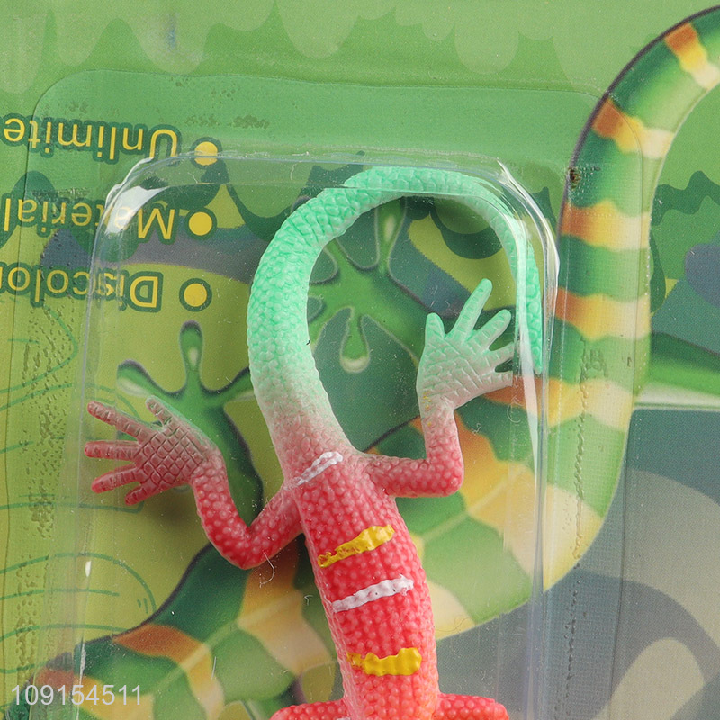 Hot selling thormostatic color changing lizard water growing toys