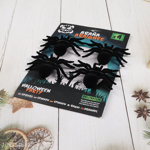 Hot selling 4pcs Halloween party decoration fake spider wholesale