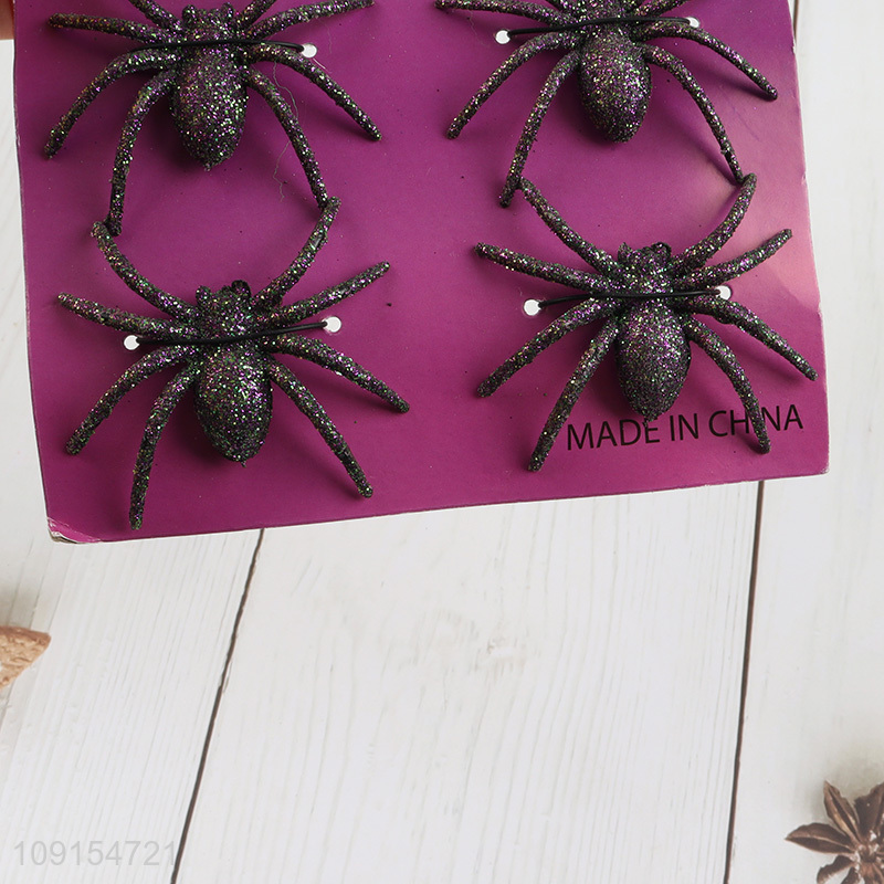 Online wholesale 6pcs Halloween party decoration spider decoration