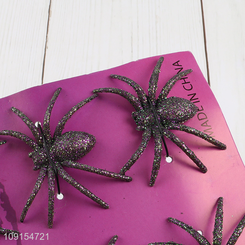 Online wholesale 6pcs Halloween party decoration spider decoration