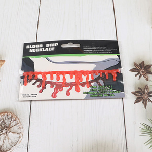 Top sale adult Halloween party supplies blood drip necklace