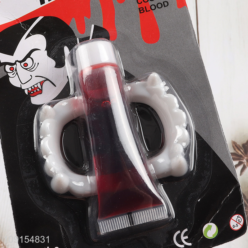 Top selling Halloween party supplies artificial blood and fangs