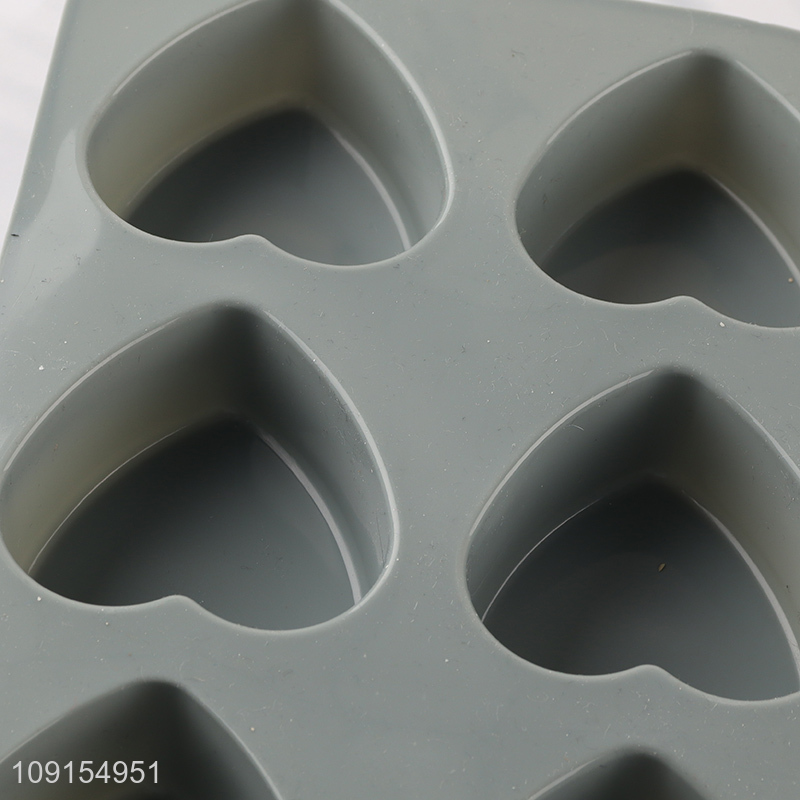 New Arrival 6-Cavity Silicone Heart Cake Molds for Chocolate Jello