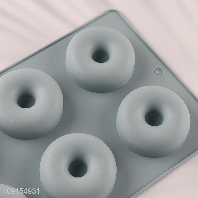 High Quality 6-Cavity Silicone Donut Mold Silicone Cake Baking Molds