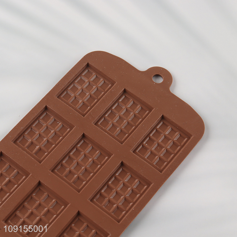New Product 12-Cavity Silicone Waffle Chocolate Molds Cake Candy Molds