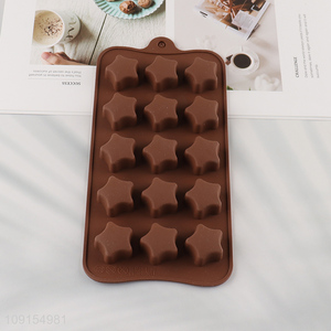 Good Quality 15-Cavity Silicone Cake Molds Non-Stick Chocolate Molds