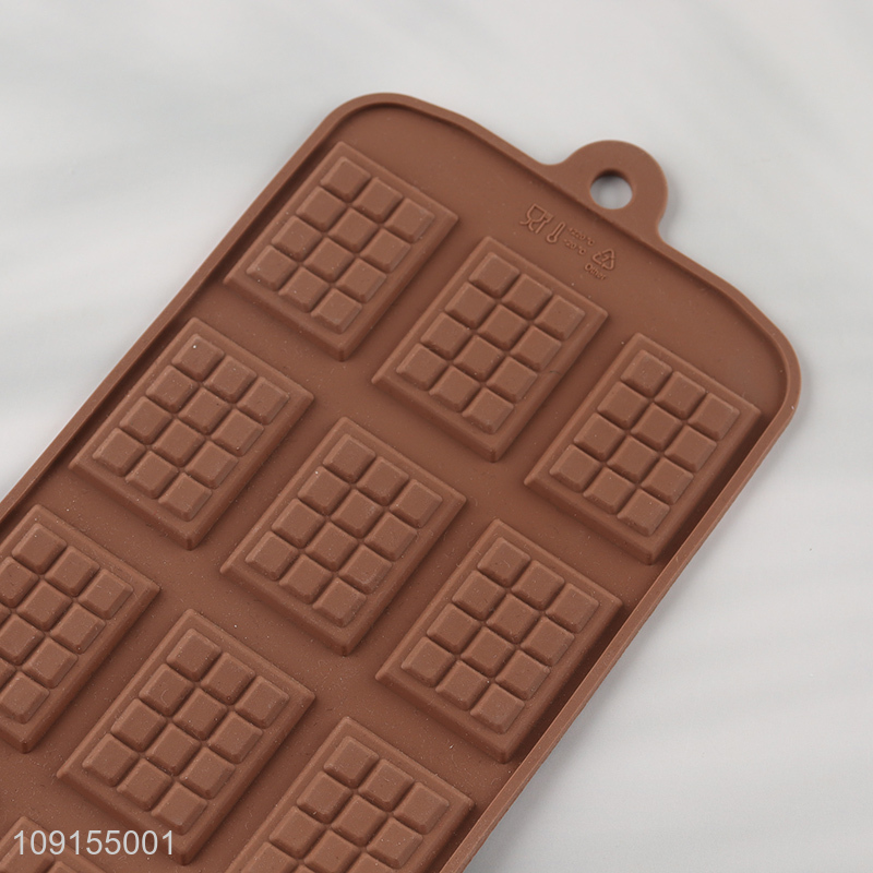 New Product 12-Cavity Silicone Waffle Chocolate Molds Cake Candy Molds